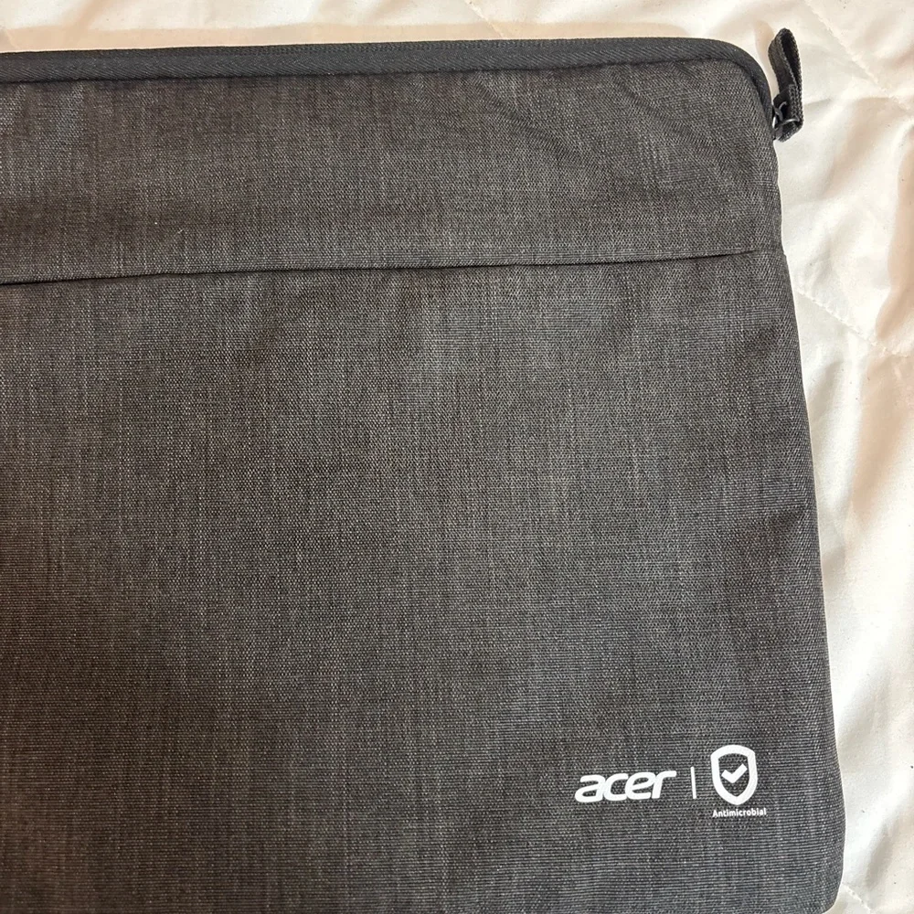 ACER Laptop Sleeve Gray Color Padded Zippered Carrying Bag 15